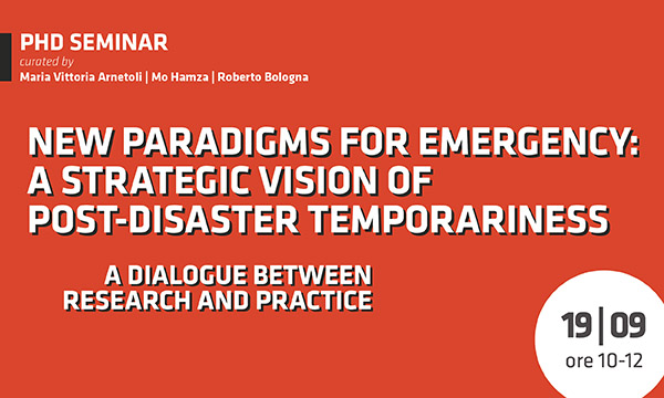 NEW PARADIGMS FOR EMERGENCY: A STRATEGIC VISION OF POST-DISASTER TEMPORARINESS
