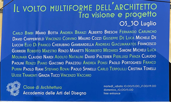 Il volto multiforme dell&rsquo;Architetto tra visione e progetto.