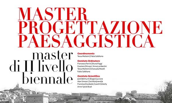 Master Progettazione Paesaggistica