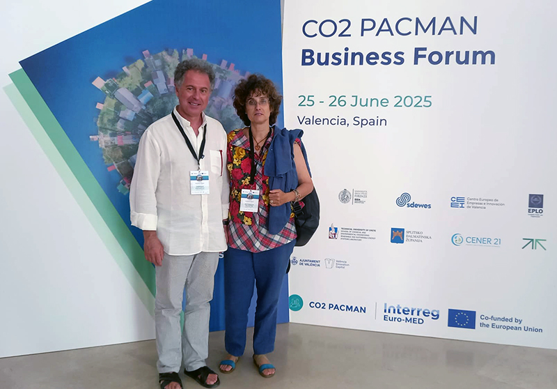 gabriele Paolinelli e Antonella Valentini al Business Forum a Valencia
