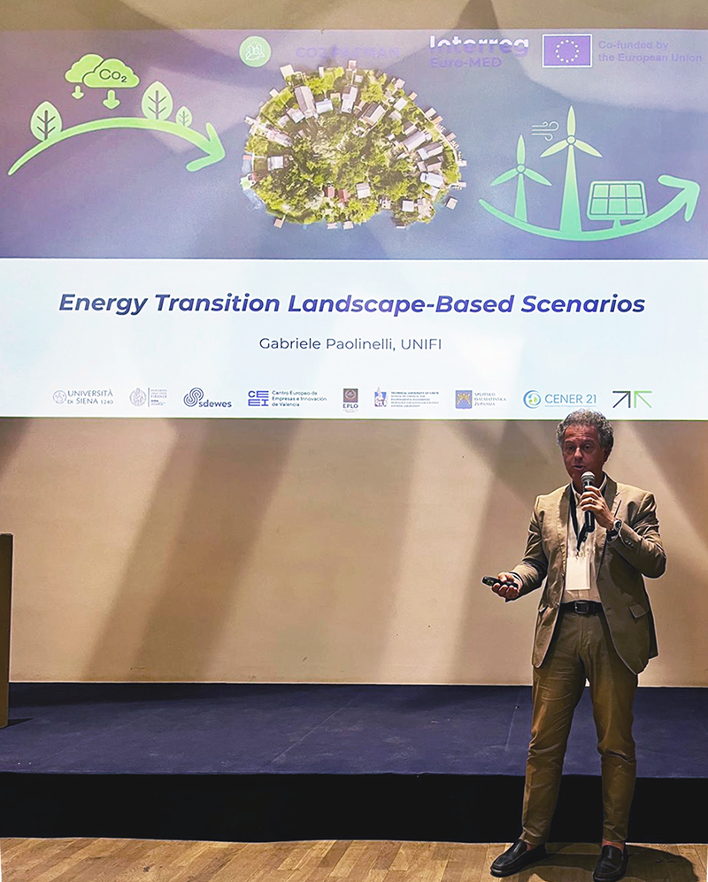 Gabriele paolinelli Illustra i primi esiti delle sperimentazioni sui landscape based energy transition scenarios
