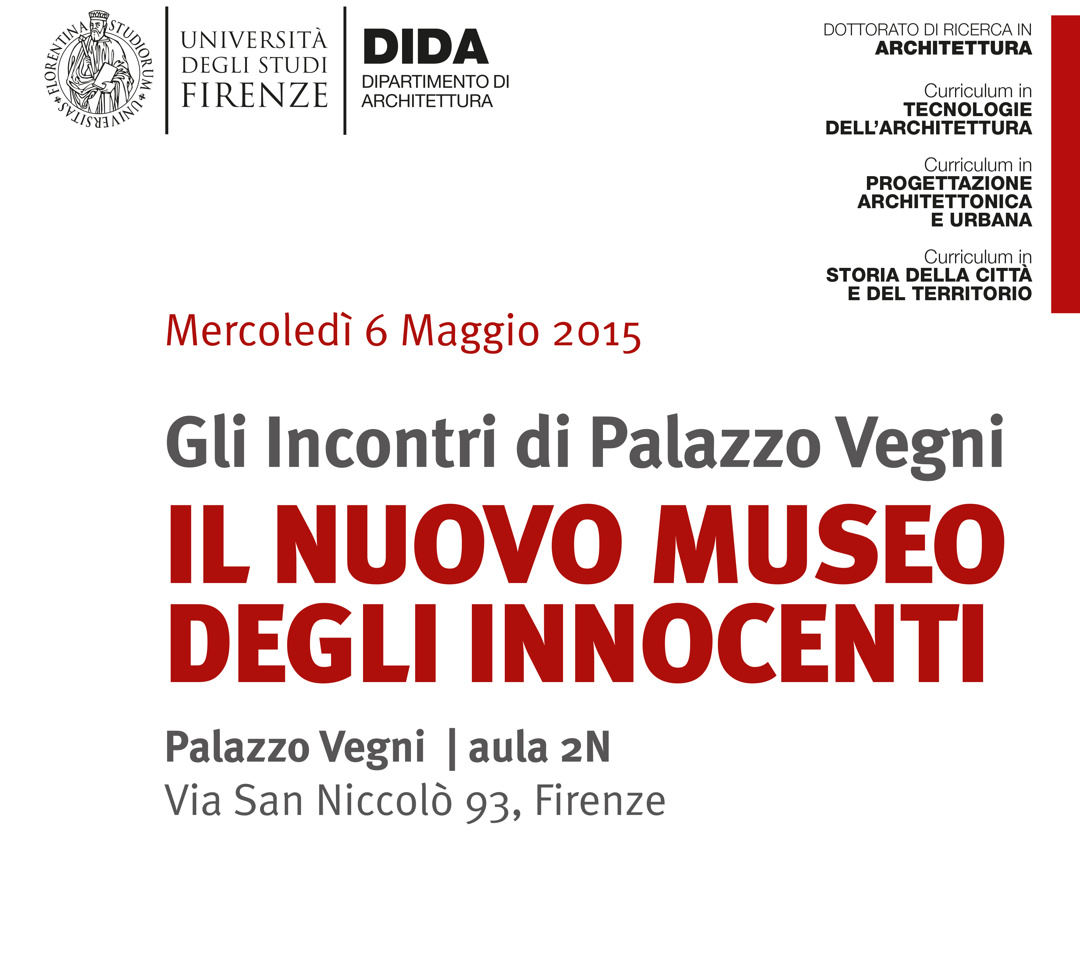 incontri di Palazzo Vegni