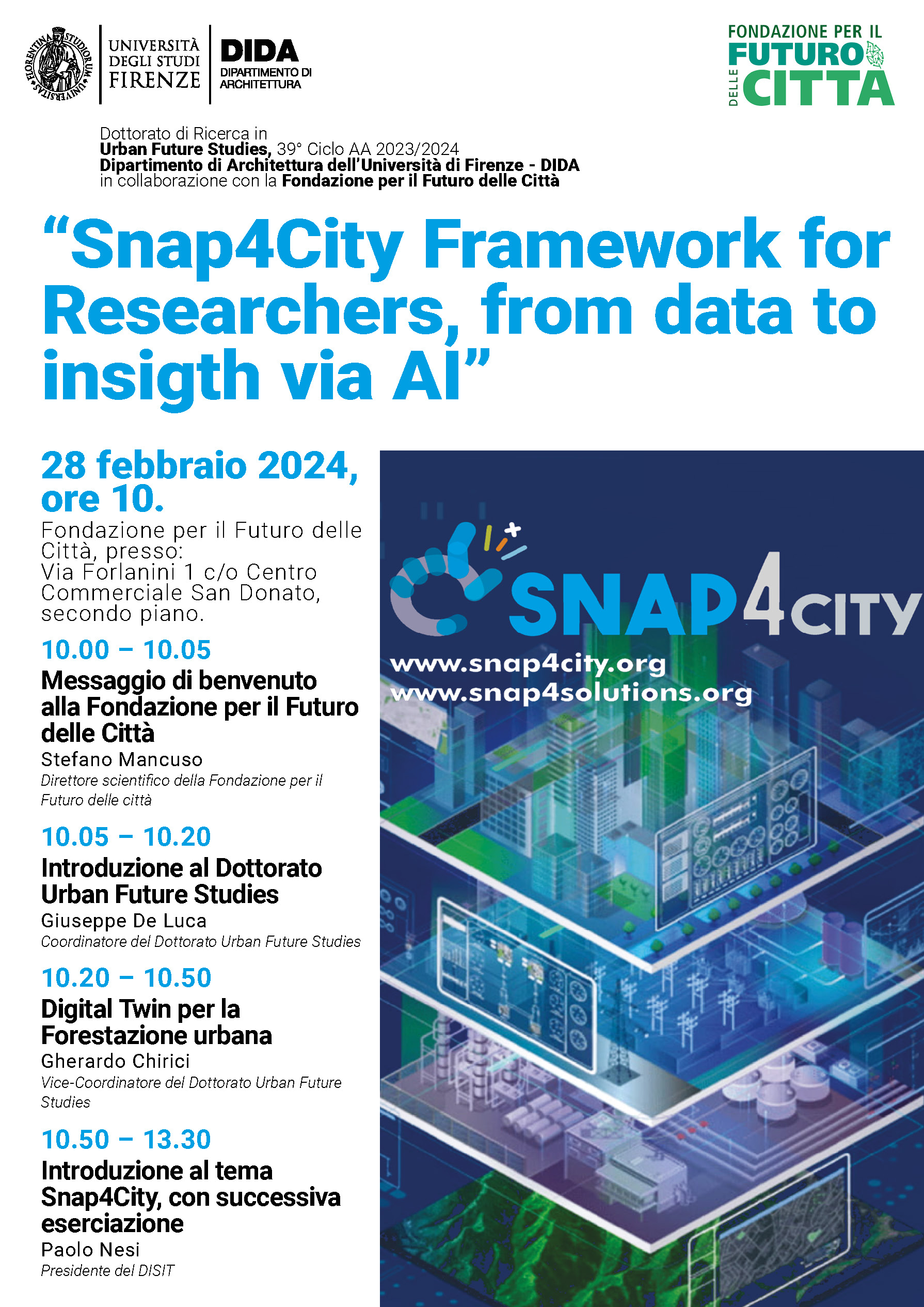 Snap4City Framework for Researchers, from data to insigth via AI