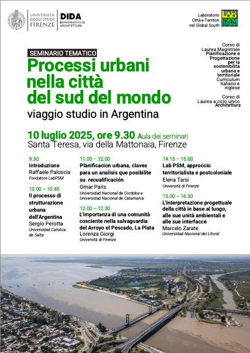 Processi urbani nella città del sud del mondo - viaggio studio in Argentina